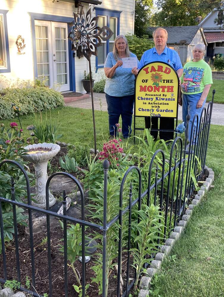 home named Cheney's June Yard of the Month Cheney